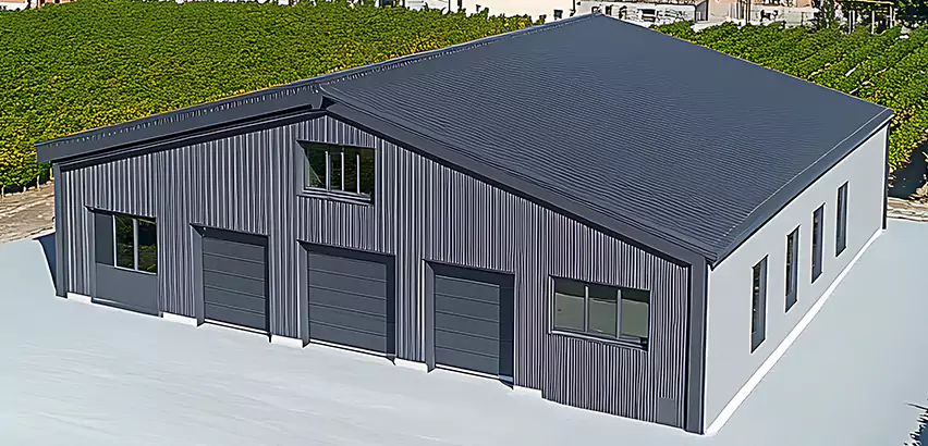 Corrugated Garage Roof Repair in Burlington