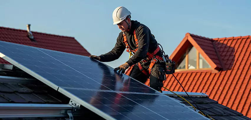 Solar Panels on Steel Roof Installation in Burlington